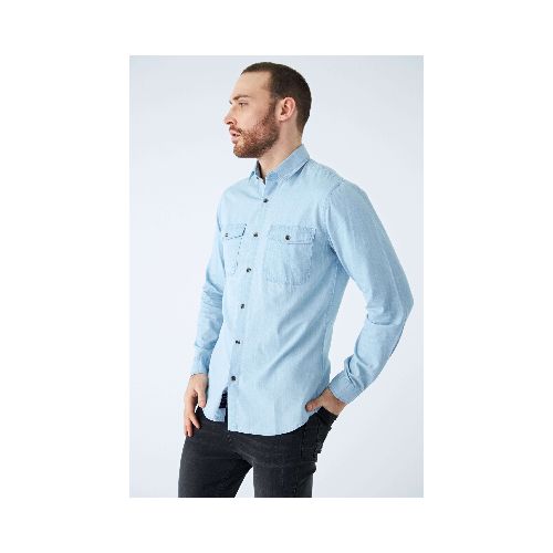 CAMISA JEAN DENIM M/L LORCA MISTRAL