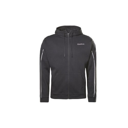 CAMPERA REEBOK TE PIPING FZ HOODIE - Black