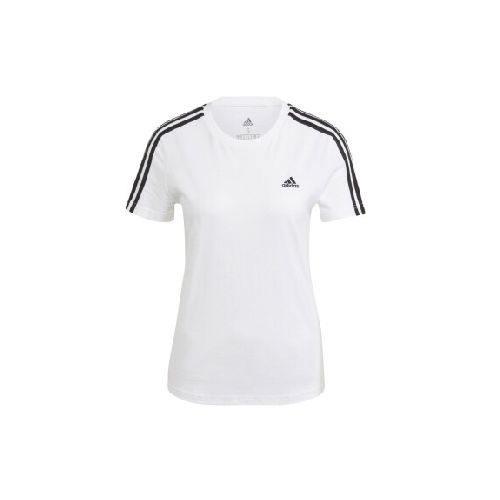 REMERA adidas ESSENTIAL SLIM 3 STRIPES - White/Black