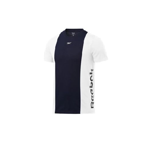 REMERA REEBOK TE LL SS BLOCKED TE - Blue/White