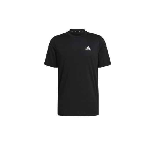 REMERA adidas AEROREADY DESIGNED TO MOVE SPORT - Black/White