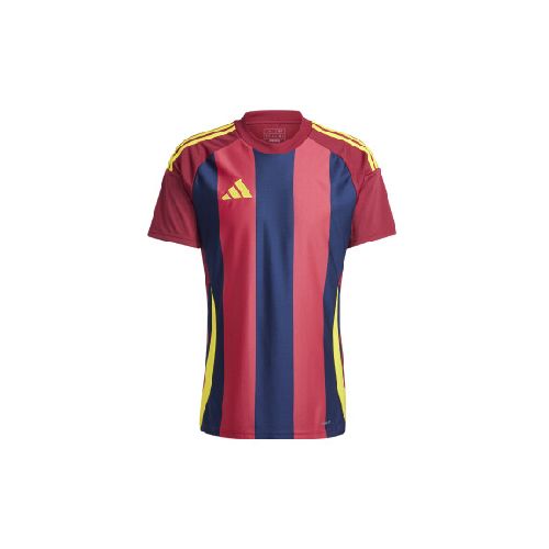 CAMISETA adidas STRIPED 24 - team navy blue 2/team coll burgundy 2/team yellow