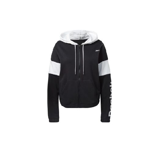 CAMPERA REEBOK TE L LINEAR LOGO FT F - Black/White