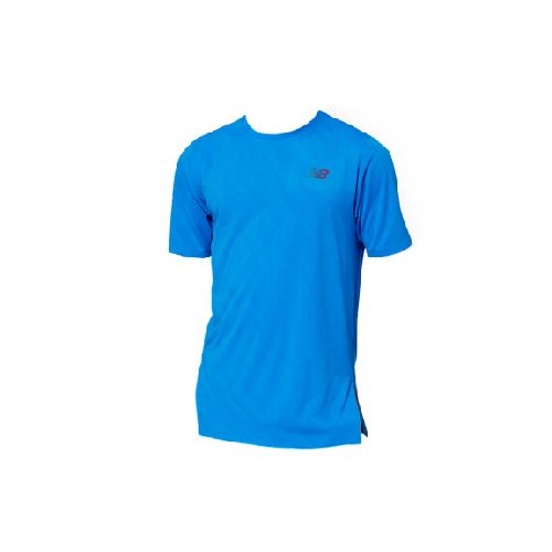 REMERA NEW BALANCE Q SPEED JACQUARD - BLUE