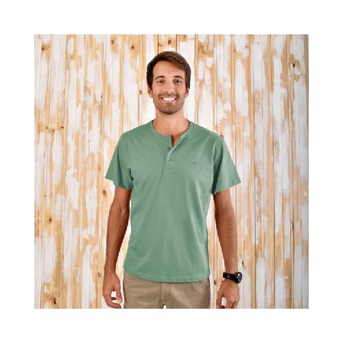 Remeras Henley Aves del Plata™, Verde Oliva - Aves del Plata