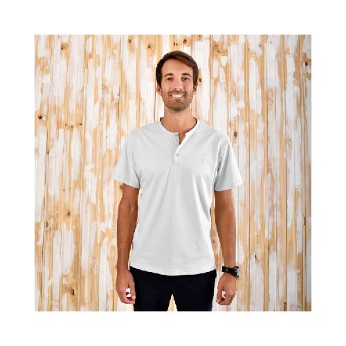 Remera Henley Aves del Plata™ Crudo - Aves del Plata