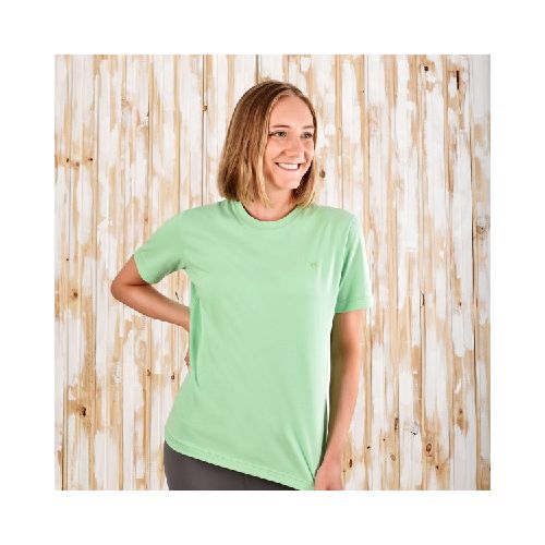 Remera 100% algodon Verde Manzana Aves del Plata - Aves del Plata