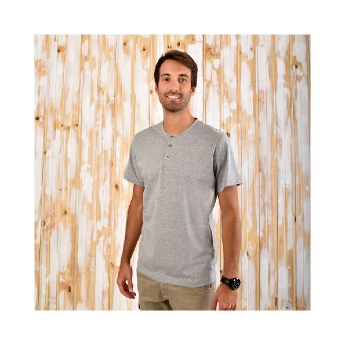 Remera Henley Aves del Plata™ Gris - Aves del Plata