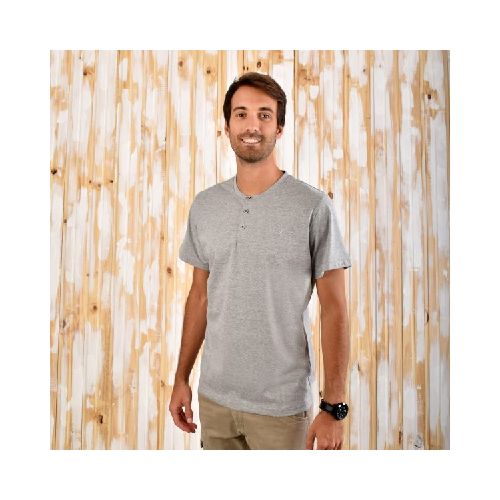 Remera Henley Aves del Plata™ Gris  