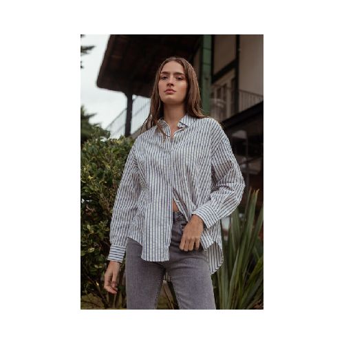 Camisa Clarisa - Azul a rayas