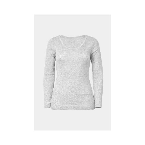 Camiseta de dama cuello redondo - Gris