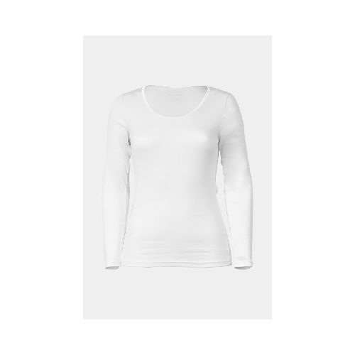 Camiseta de dama cuello redondo - Blanca