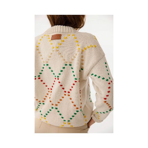 Sweater Rainbow - Bordado Multicolor