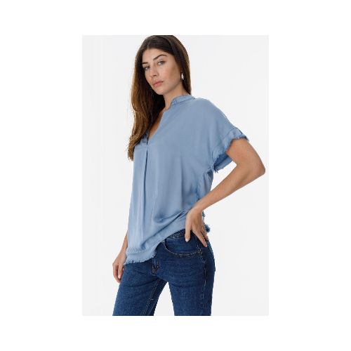 Blusa Rosa - Celeste