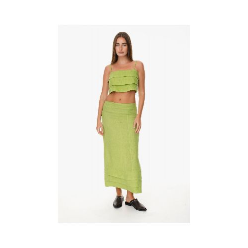 Falda Layers - Verde Pistacho