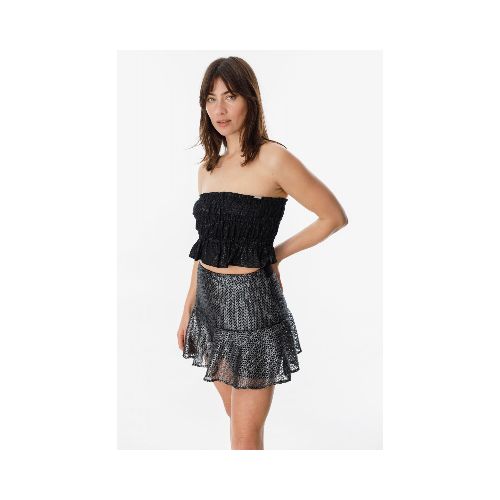 Falda Moss - Negro Lurex