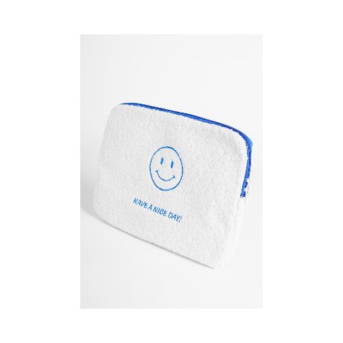 Funda para laptop smiley face - blanco