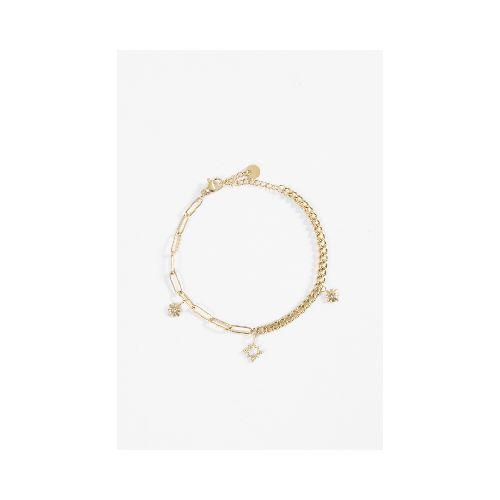 Pulsera acero con dijes - dorado