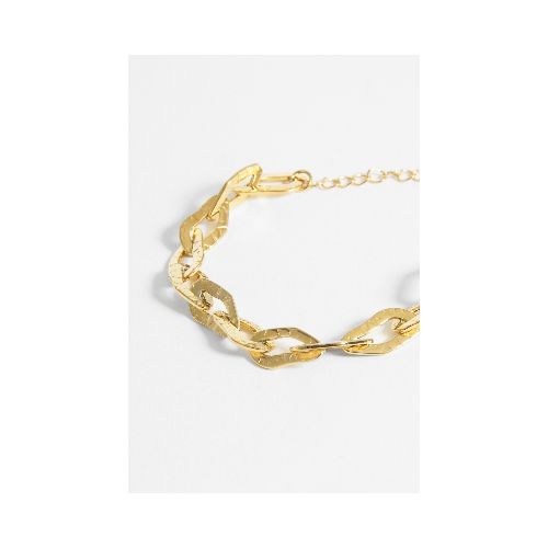 Pulsera acero cadena eslabones - dorado