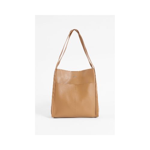 Cartera shopper bag - marrón