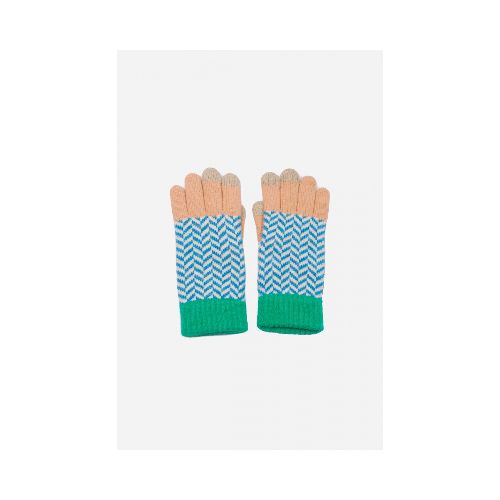 Guantes zigzag - multicolor