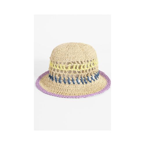 Gorro bucket playero franja - lila