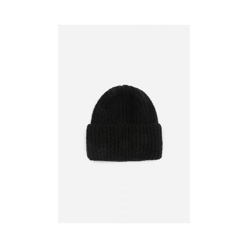 Gorro tejido texturado - negro