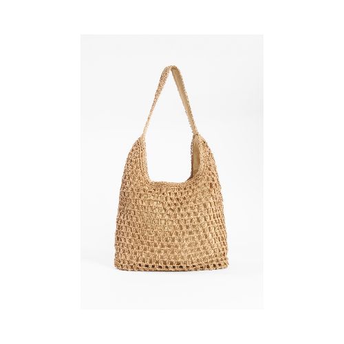 Cartera canasto - beige