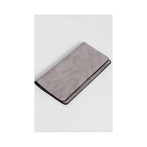 Billetera tarjetero washed grande - gris