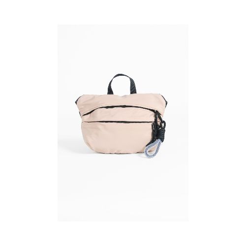 Cartera bandolera multicierres - beige