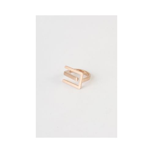 Anillo cuadrado - oro rosa