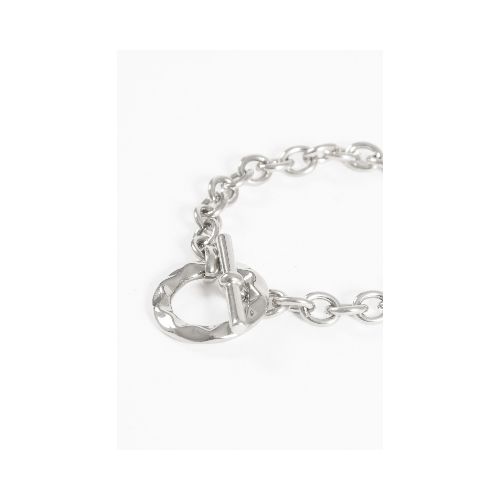 Pulsera acero aro - plateado