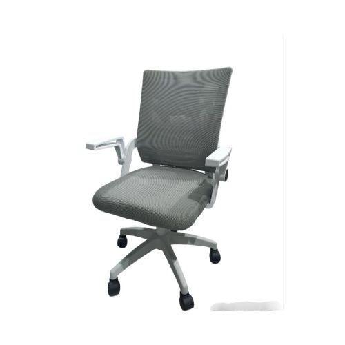 SILLA ESCRITORIO ELDOM YT-010 GRIS BASE RECTANGULAR — Nicolini