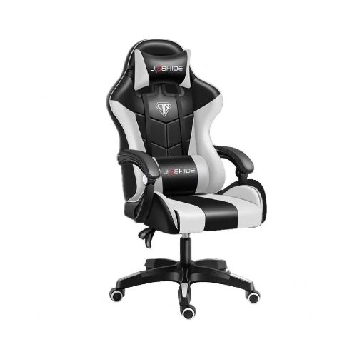 Silla de Escritorio Ergométrica Gamer YT-1209 Blanco/Negro — Nicolini