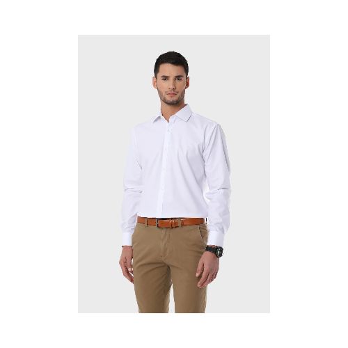 Camisa Blanca Texturada Spandex - BLANCO — ALTOCONCEPTO