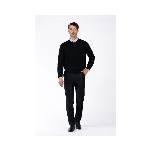 SWEATER CUELLO V - NEGRO — ALTOCONCEPTO