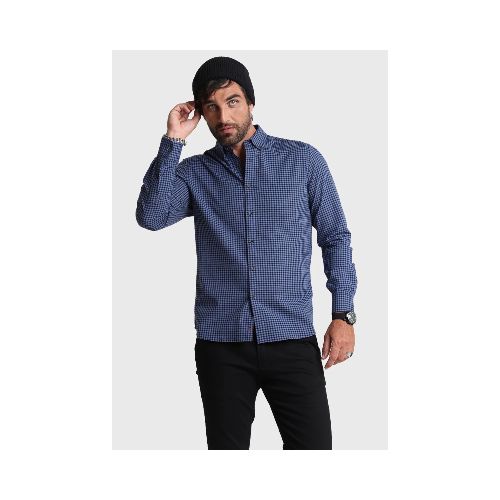 CAMISA ARROW ML OXFORD CUAD - AZUL — ALTOCONCEPTO