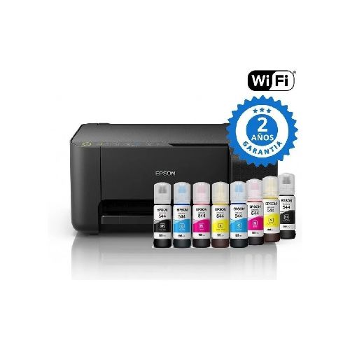 Impresora Epson Multifunción L3250 de Sistema Continuo - Wifi + 4 Tintas Extra L3250+T