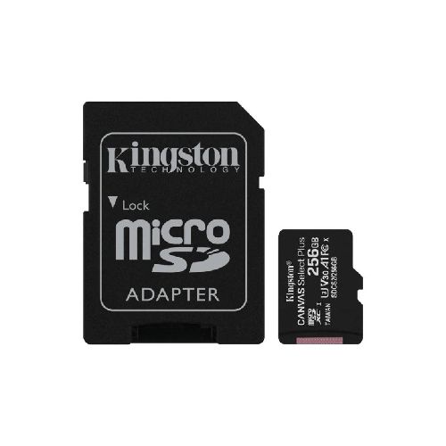 Memoria MicroSD Kingston 256 GB Canvas Select Plus C/Adap SDCS2/256GB