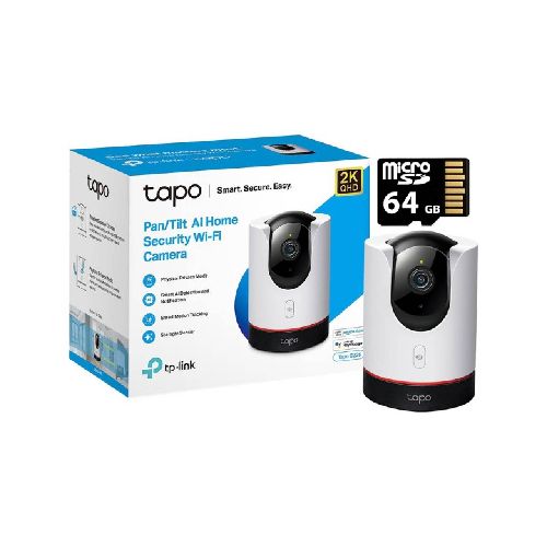 Cámara Wi-Fi TP-LINK TAPO C225 2K + MicroSD 64GB TapoC225-64