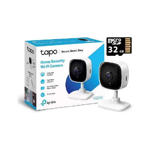 Cámara Wi-Fi TP-LINK TAPO C100 + MicroSD 32GB TapoC100-32