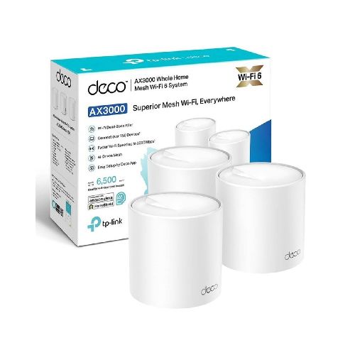 Access Point TP-LINK Deco X50 Interior Mesh AX3000 (Pack 3 unidades) DECOX50x3