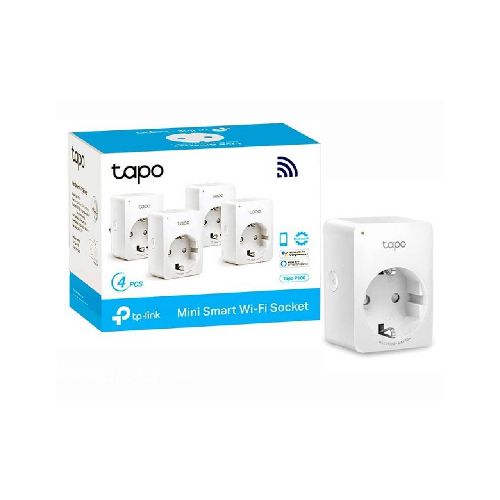 Enchufe Inteligente TP-LINK TAPO P100 WiFi 2.4 GHz (Kit 4 Unidades) TapoP100-4