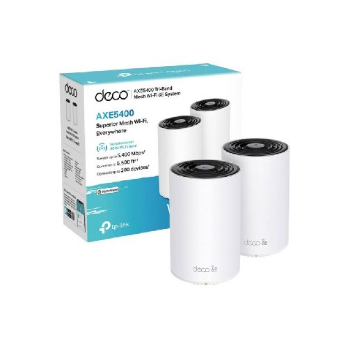 Access Point TP-LINK Deco XE75 AXE5400 Tri Banda WiFi 6 Mesh (Pack 2 unidades) DecoXE75x2