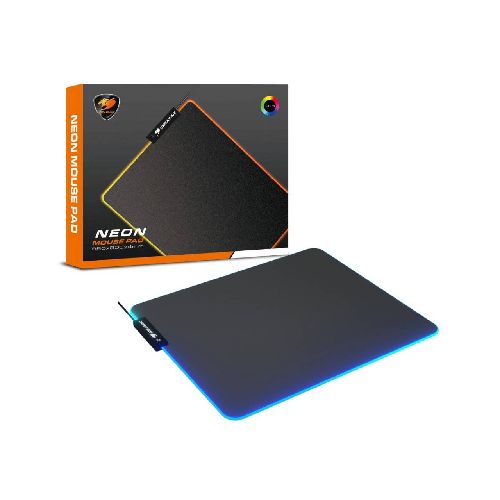 Mouse Pad Cougar Neón RGB Negro 350x300 mm MPCNEON