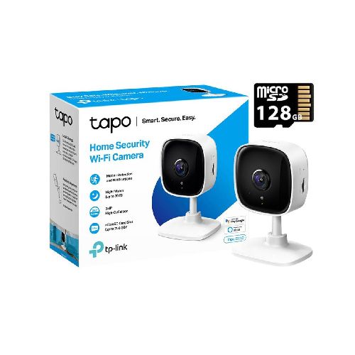 Cámara Wi-Fi TP-LINK TAPO C110 2K 3MP + MicroSD 128GB TapoC110-128