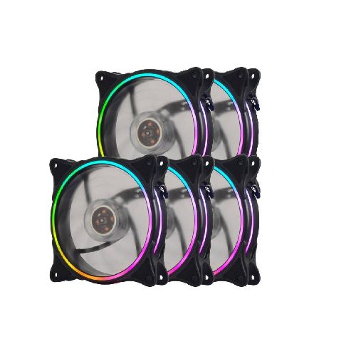 Fan Cooler Shot Gaming RGB 120x120 (KIT 5 Unidades) SHOT-RGB-Fanx5