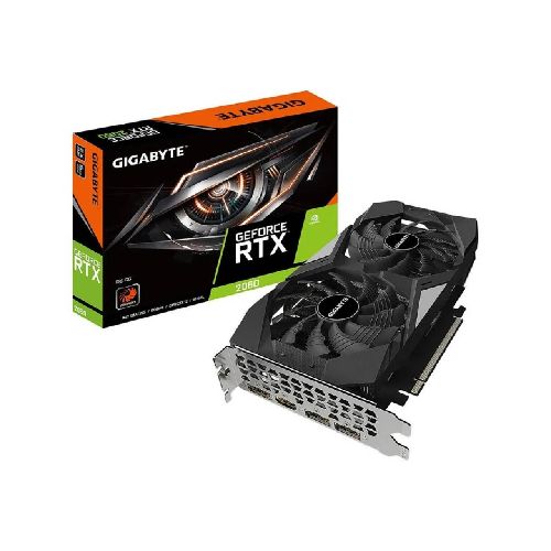 Tarjeta de Video Gigabyte RTX2060 6 GB DDR6 GV-N2060D6-6GD