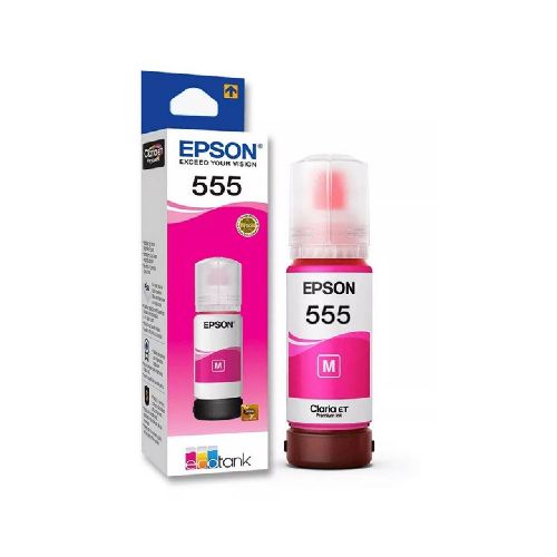 Botella de Tinta Epson T555 Magenta L8160/L8180 T555M