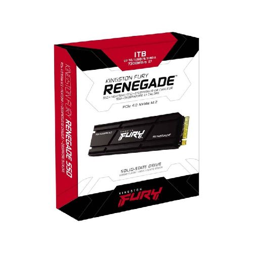 Disco Sólido SSD 1 TB Kingston FURY Renegade M.2 NVMe C/Disipador SFYRSK-1000G